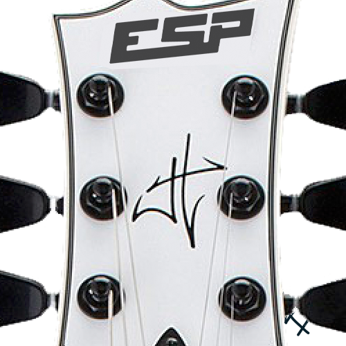 ESP James Hetfield Iron Cross Waterslide Headstock Decal