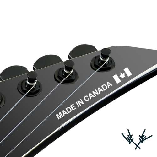 Made in Canada Waterslide Headstock Decal