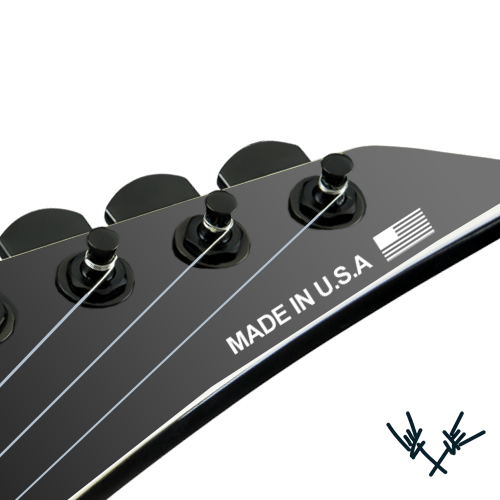 Made in USA Waterslide Headstock Decal