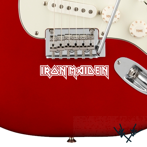 Iron Maiden Guitar Decal