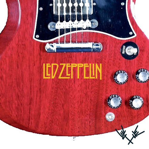 Led Zeppelin Guitar Decal