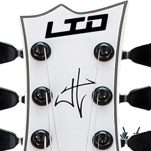 LTD James Hetfield Iron Cross Waterslide Headstock Decal LTD James Hetfield Iron Cross Headstock Decal