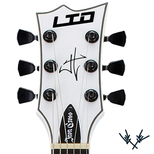 LTD James Hetfield Iron Cross Waterslide Headstock Decal LTD James Hetfield Iron Cross Headstock Decal