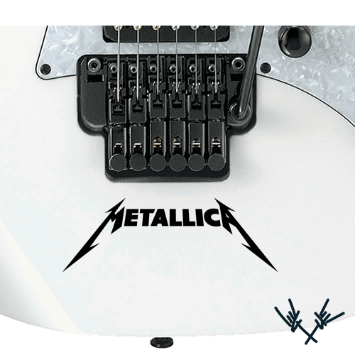 Metallica Guitar Decal