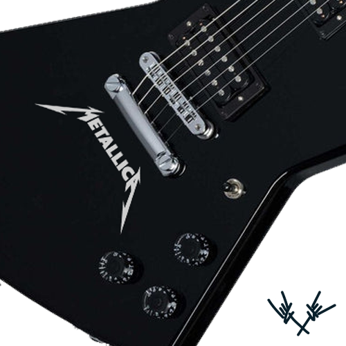 Metallica Guitar Decal