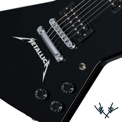 Metallica Guitar Decal Six String Stickers