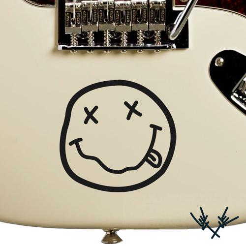 Nirvana Smile Guitar Decal