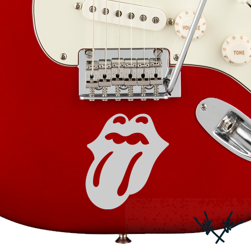 Rolling Stones Guitar Decal