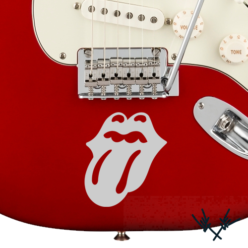 Rolling Stones Guitar Decal Six String Stickers
