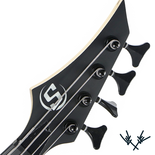 S by Solar Guitar and Bass Watrtslide Headstock Decal S by Solar Guitar and Bass Headstock Decal