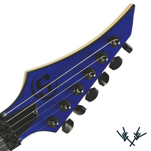 S by Solar Guitar and Bass Watrtslide Headstock Decal S by Solar Guitar and Bass Headstock Decal