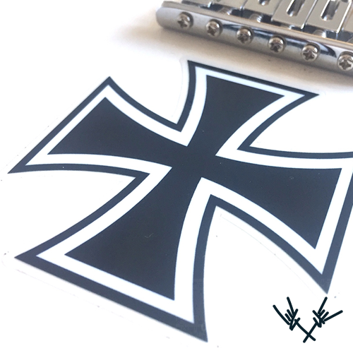 Iron Cross Guitar Sticker