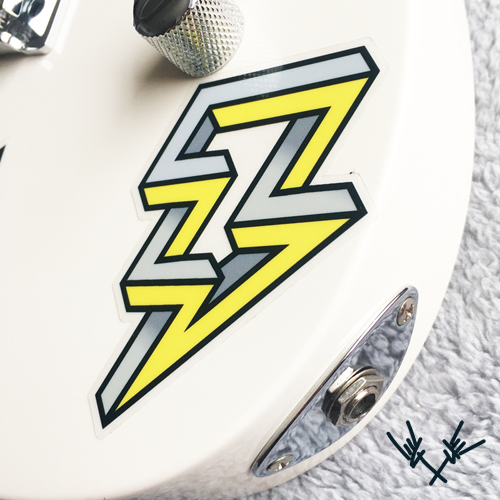 Lightening Bolt Guitar Sticker